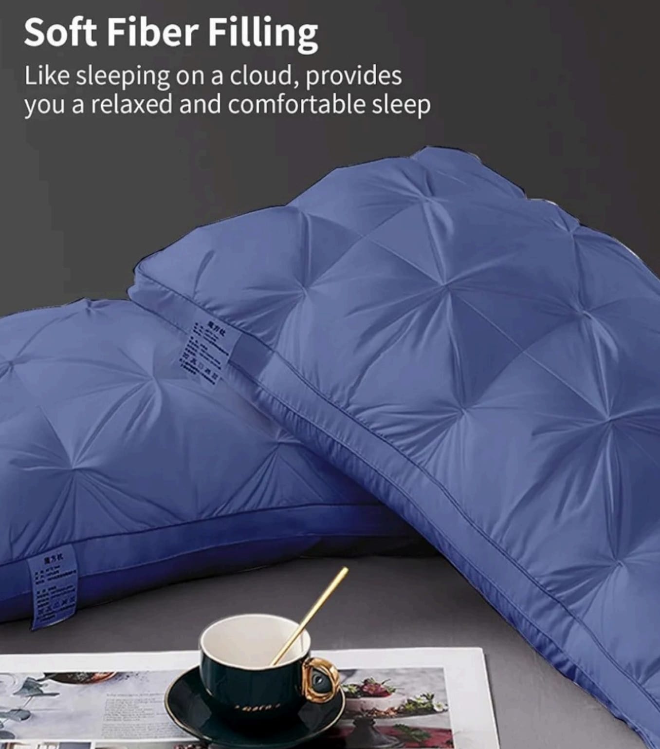 Fluffy and Luxurious Sleeping FAB Pillows - The Gharnish - A Unit of Satkala Creations