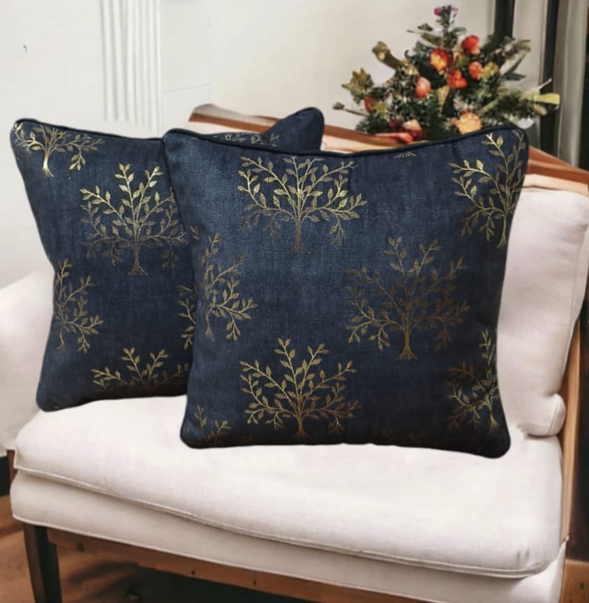 Enhance your home decor with our exquisite set of 5 Pure Cotton Embroidery Cushion Covers. Crafted from premium-quality cotton, these covers offer a soft, breathable texture while showcasing intricate embroidery that adds a touch of elegance to any space. Perfect for sofas, beds, or accent chairs, these covers blend style and comfort effortlessly.