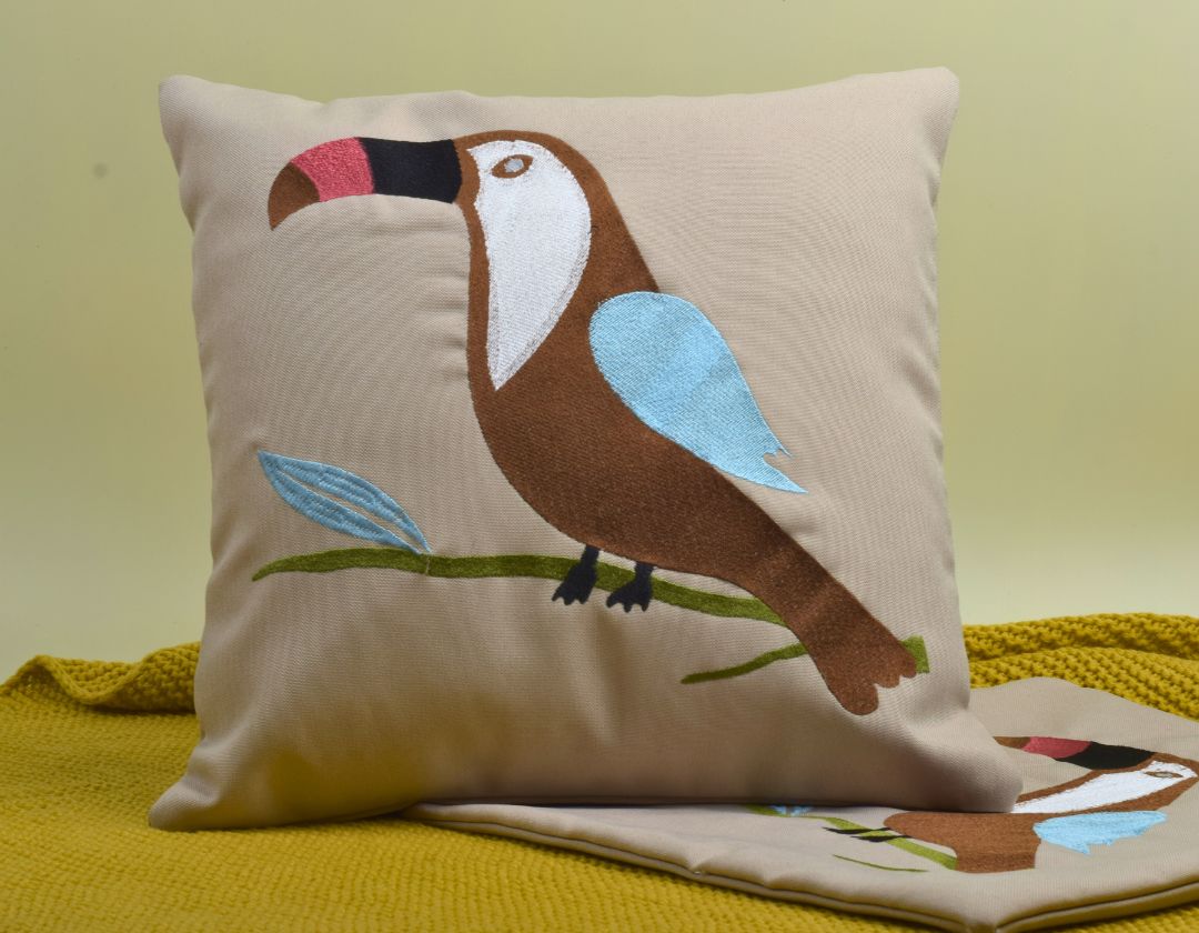 Bird Embroidered Cushion Cover Set. Designed for elegance and comfort, these cushion covers beautifully blend intricate embroidery with soft, high-quality fabric to enhance your living space. Cover Set. Designed for elegance and comfort, these cushion covers beautifully blend intricate embroidery with soft, high-quality fabric to enhance your living space.