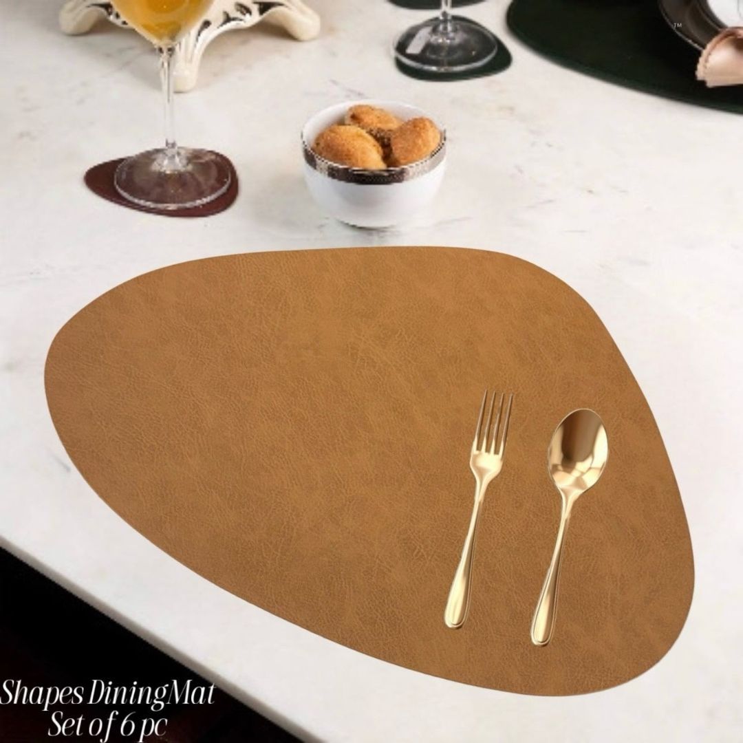 Modern Leather Heat Resistand and Stylish Table Mats - The Gharnish - A Unit of Satkala Creations