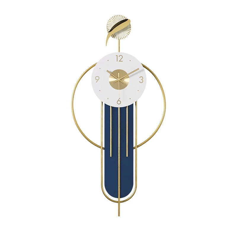 New Pattern Decorative Wall Clock (32*15 Inches) - The Gharnish - A Unit of Satkala Creations