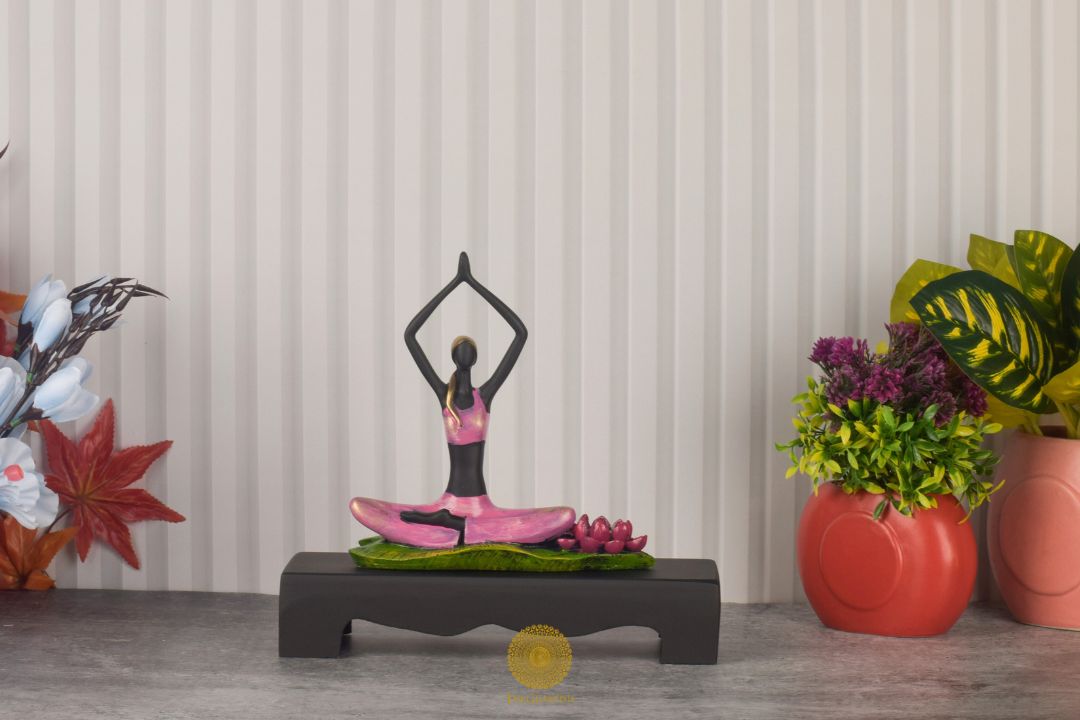 Tree Pose Yoga Lady Statue - The Gharnish - A Unit of Satkala Creations
