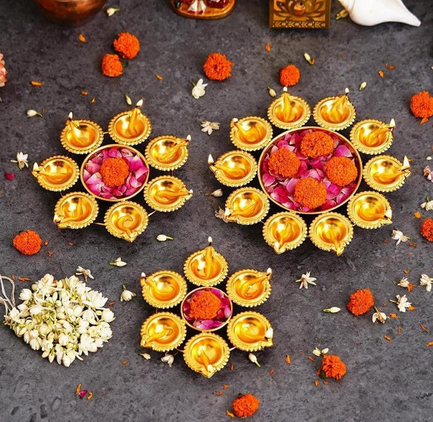 Tradiotional Set of 3 Urli - The Gharnish - A Unit of Satkala Creations