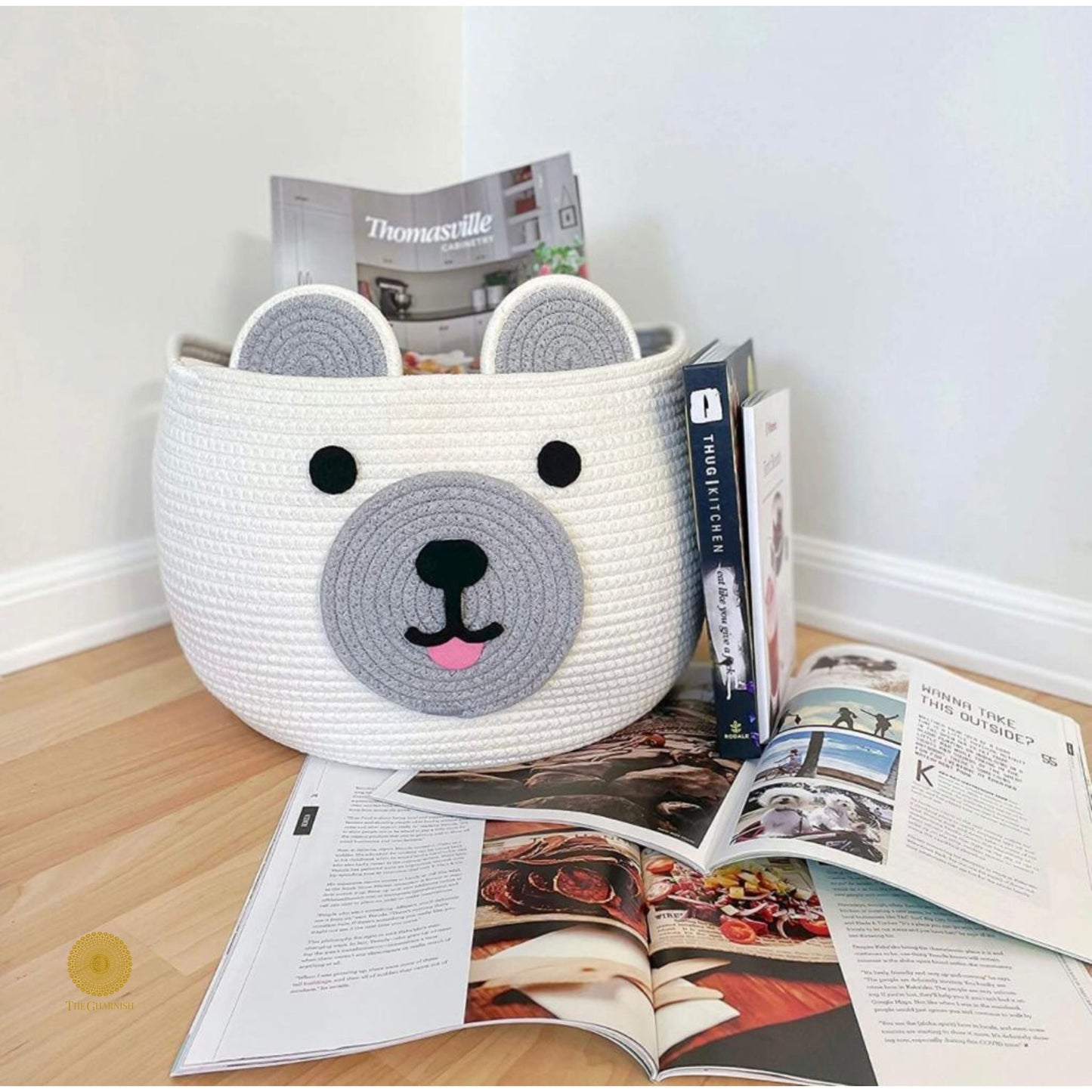 Rabbit Style Multipurpose Storage Basket - The Gharnish - A Unit of Satkala Creations