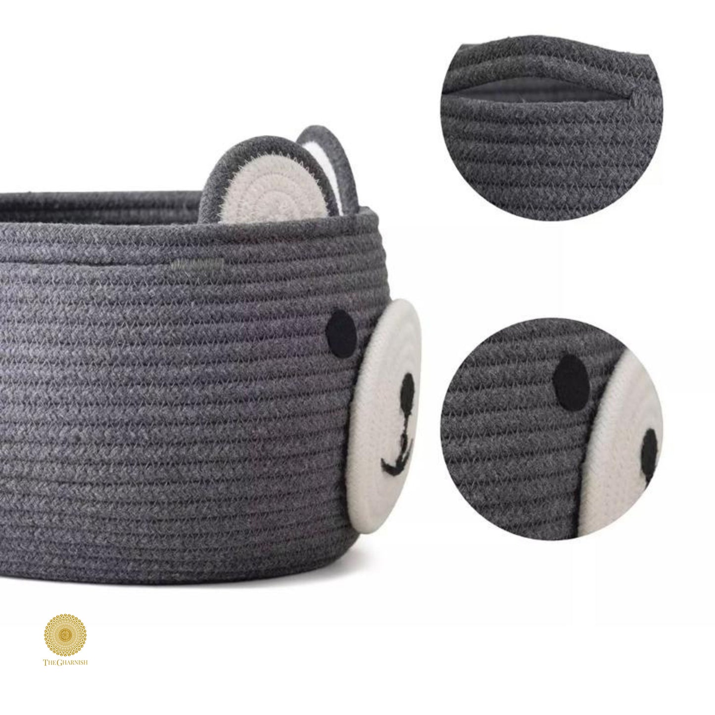 Rabbit Style Multipurpose Storage Basket - The Gharnish - A Unit of Satkala Creations