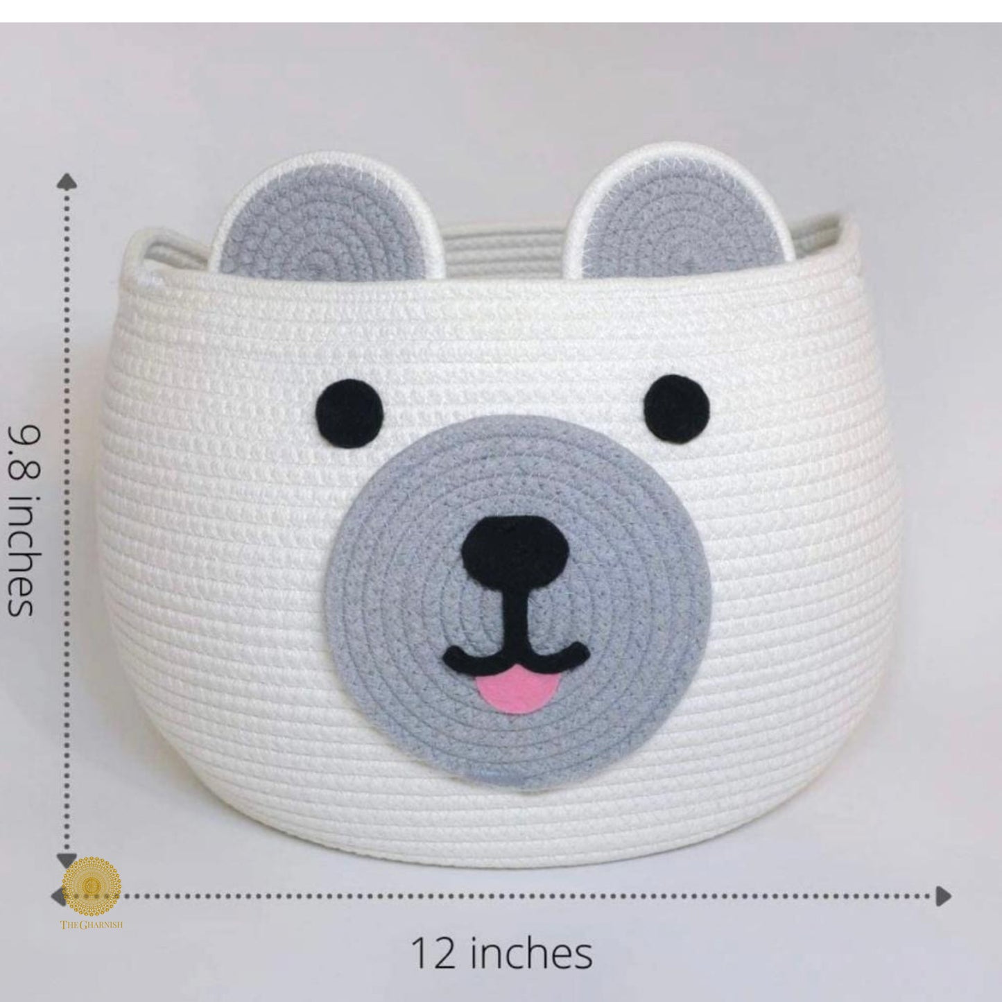 Rabbit Style Multipurpose Storage Basket - The Gharnish - A Unit of Satkala Creations