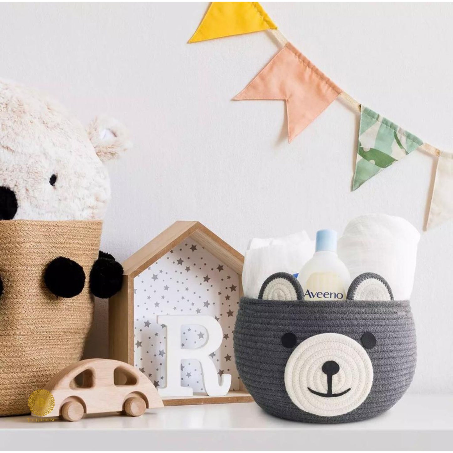 Rabbit Style Multipurpose Storage Basket - The Gharnish - A Unit of Satkala Creations