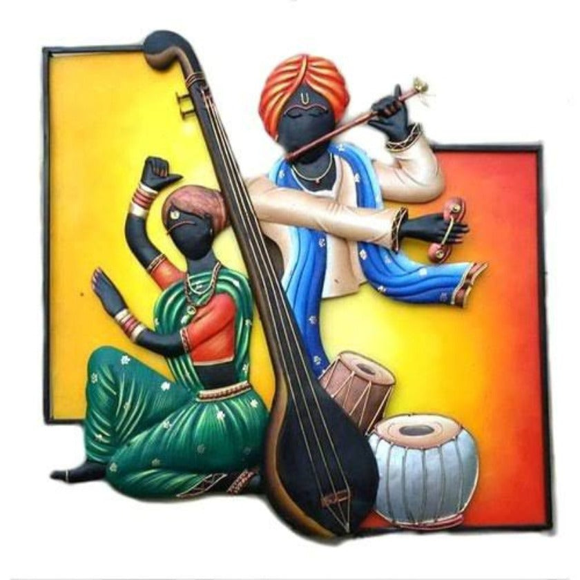 Indian Kala Rustic Wall Art - The Gharnish - A Unit of Satkala Creations