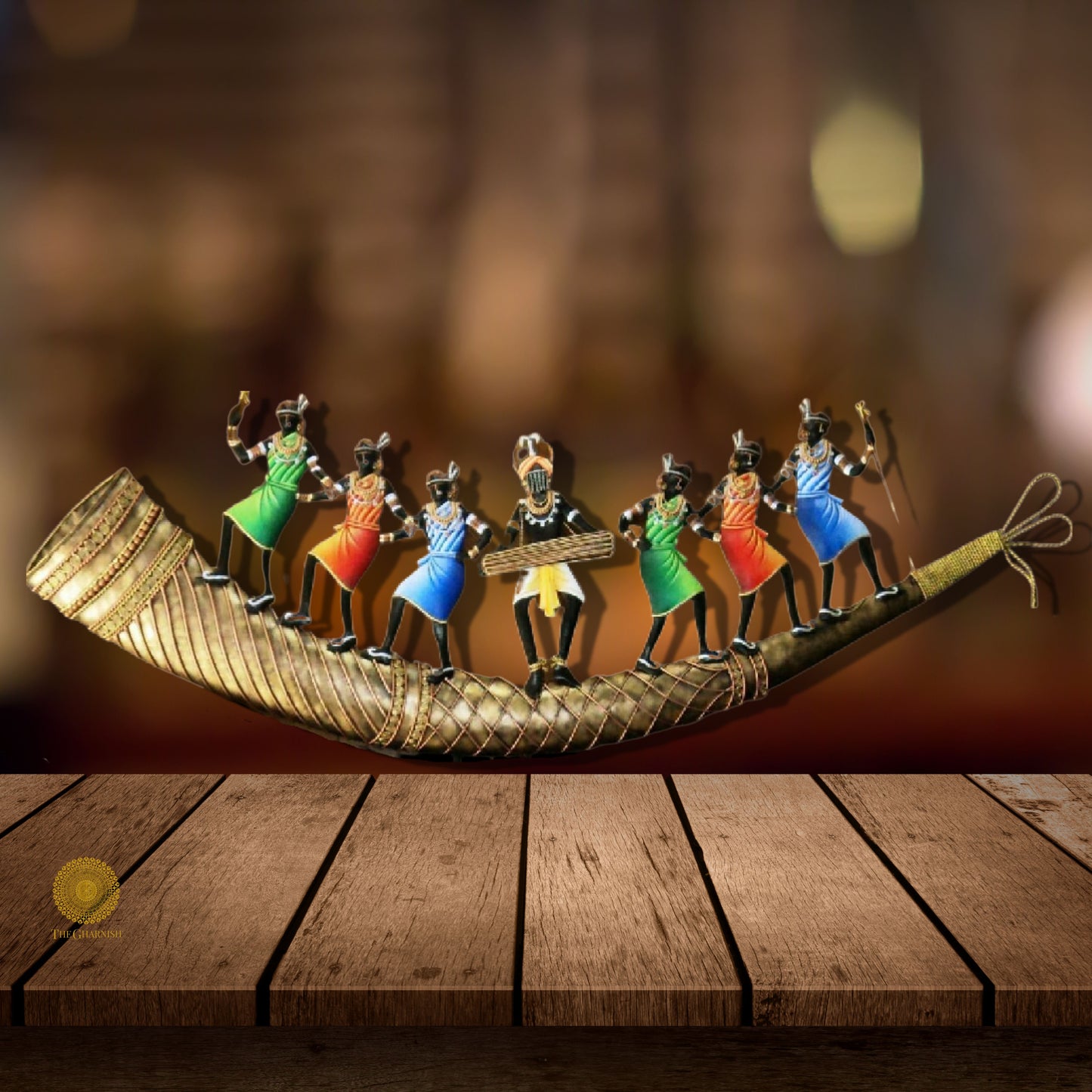 Tribal Native Dance Rustic Wall Art - The Gharnish - A Unit of Satkala Creations