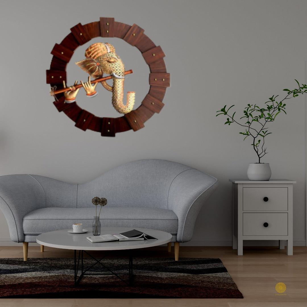 Metallic Wall Art Ganesha Ring - The Gharnish - A Unit of Satkala Creations