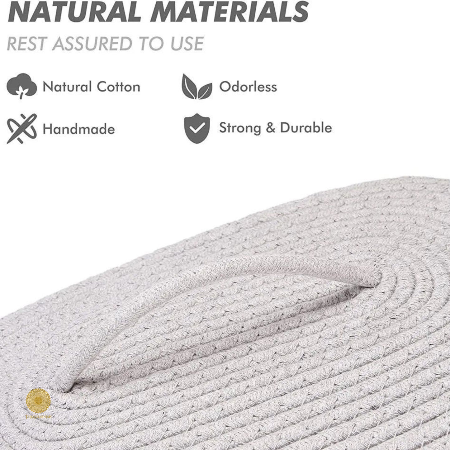 Oval Jute Multipurpose Basket - The Gharnish - A Unit of Satkala Creations