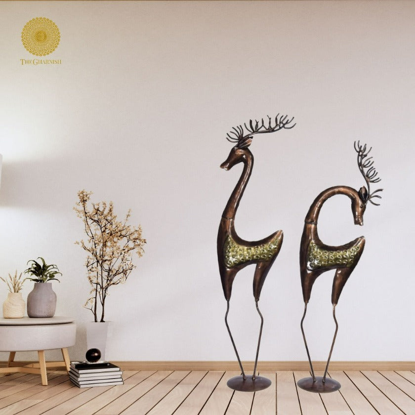 Antique Set of Deer - The Gharnish - A Unit of Satkala Creations