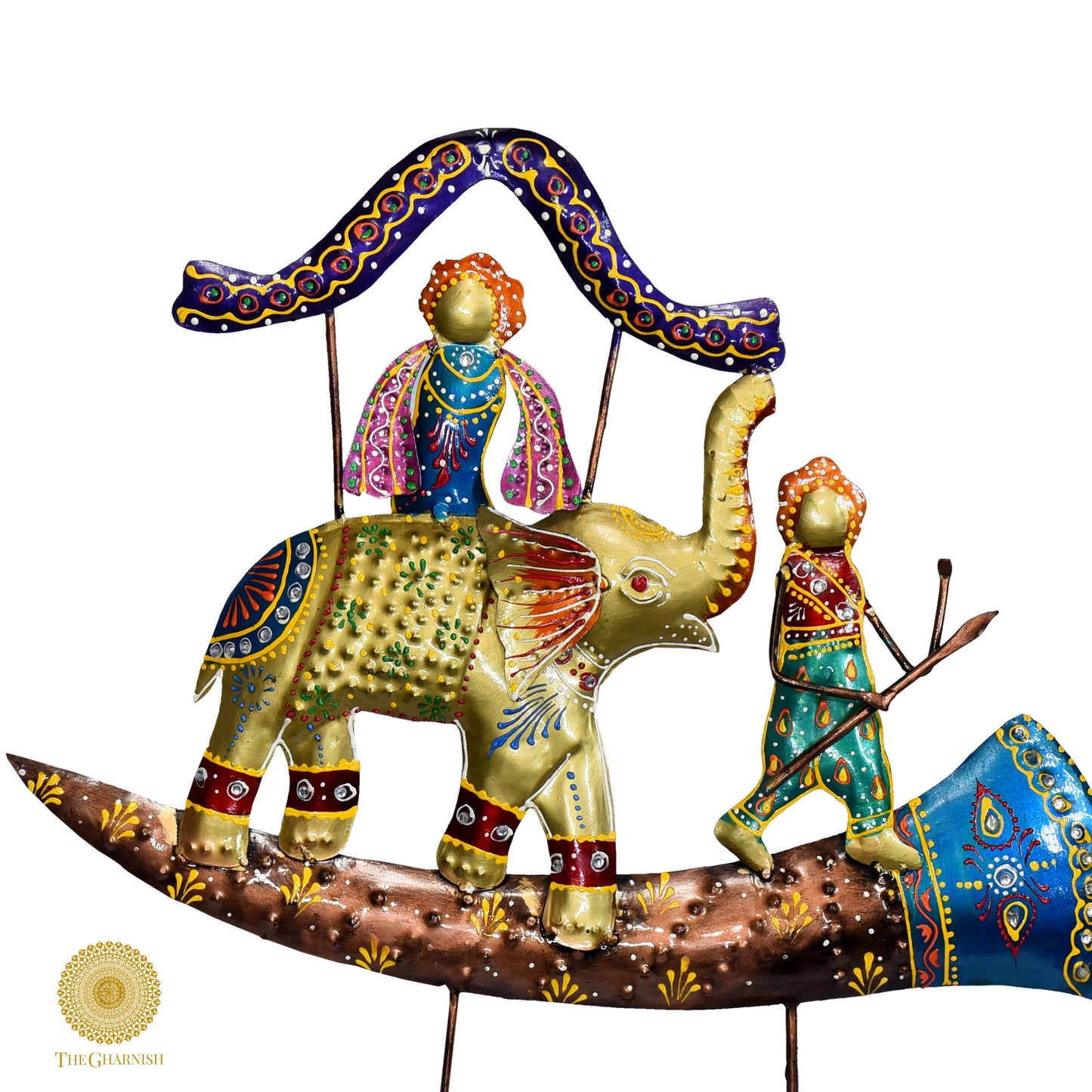 Antique Elephant Sawari Ornament - The Gharnish - A Unit of Satkala Creations