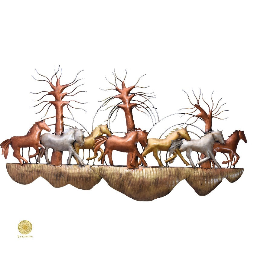 Herd of Horses Wall Art - The Gharnish - A Unit of Satkala Creations