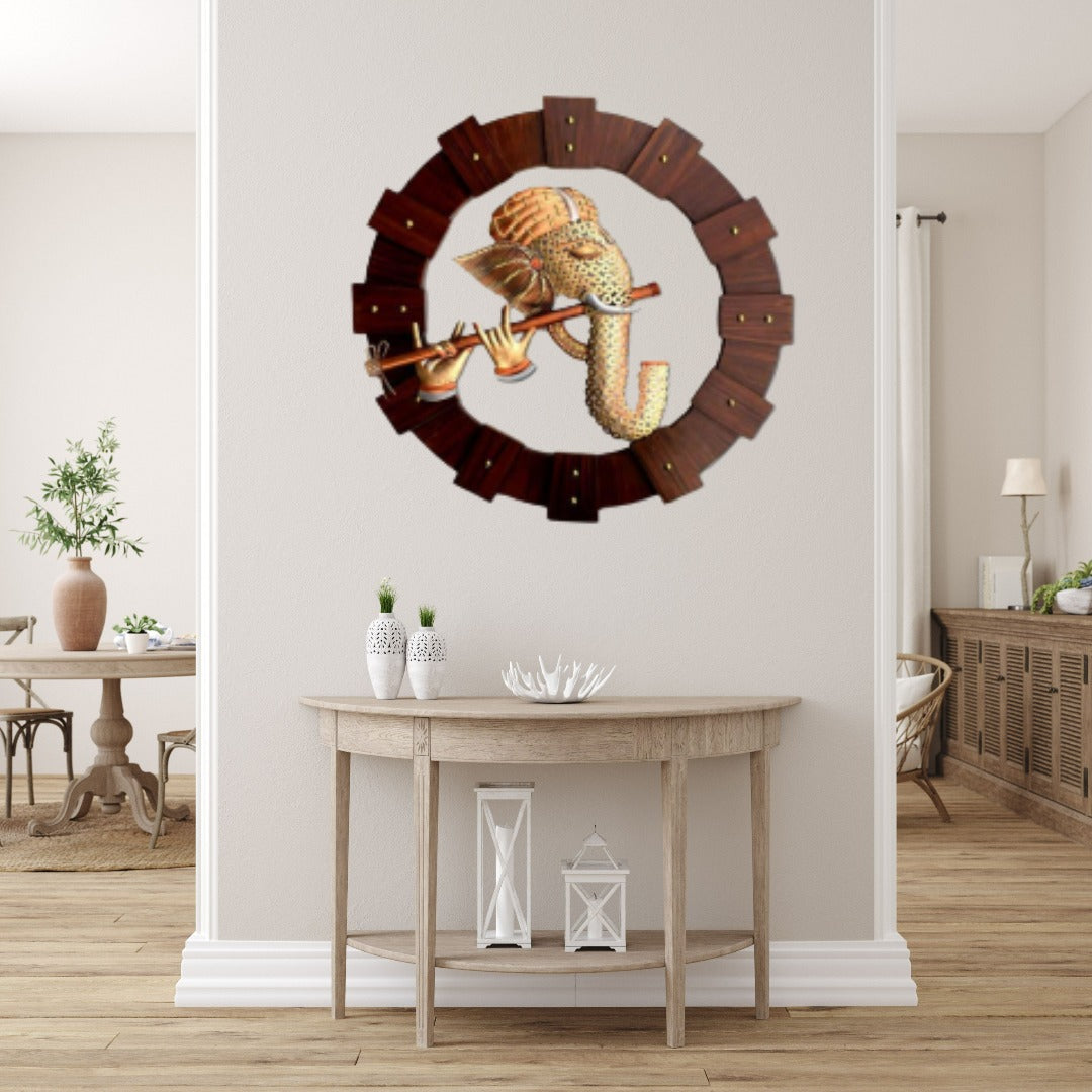 Metallic Wall Art Ganesha Ring - The Gharnish - A Unit of Satkala Creations