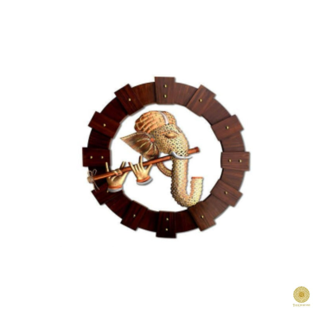 Metallic Wall Art Ganesha Ring - The Gharnish - A Unit of Satkala Creations
