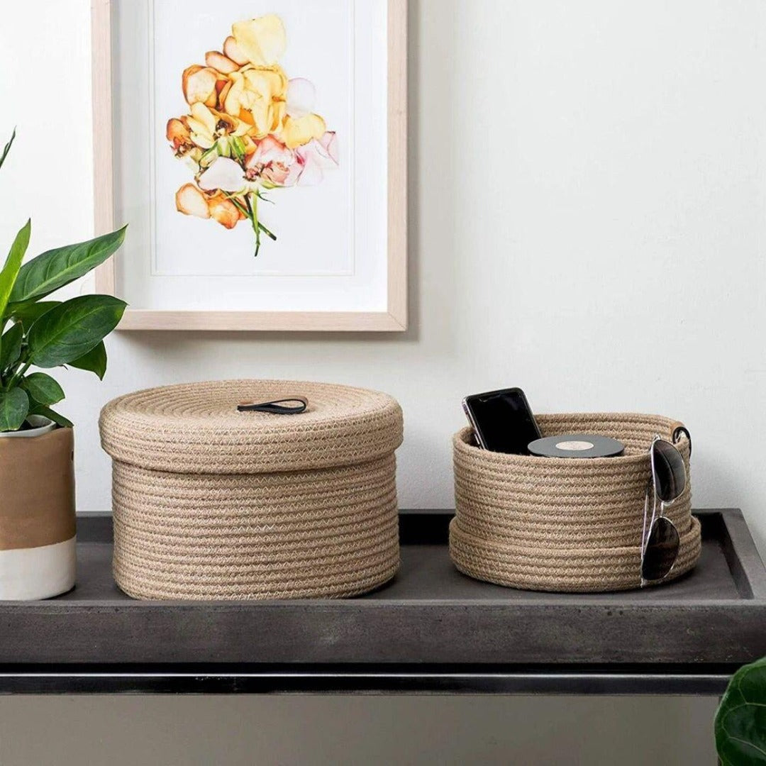 Snake Basket (Set of 2) - The Gharnish - A Unit of Satkala Creations