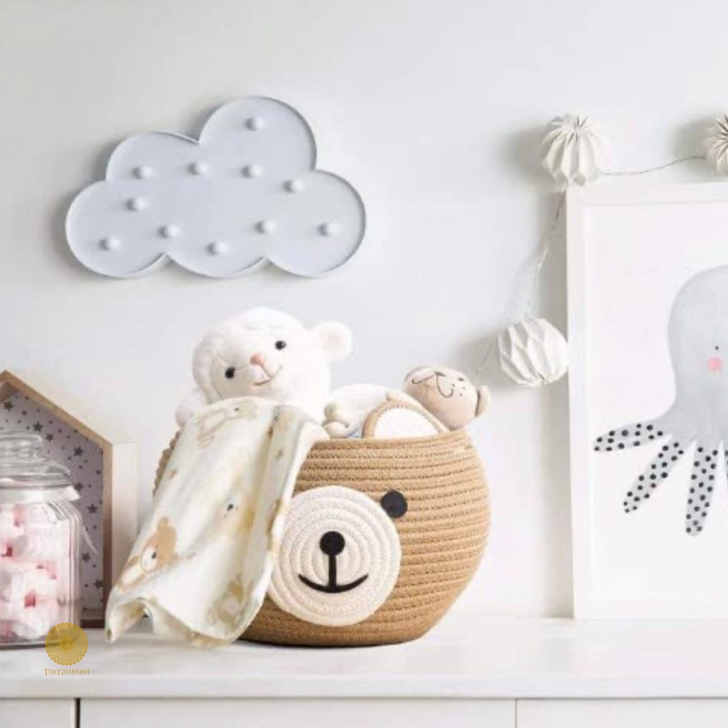 Rabbit Style Multipurpose Storage Basket - The Gharnish - A Unit of Satkala Creations