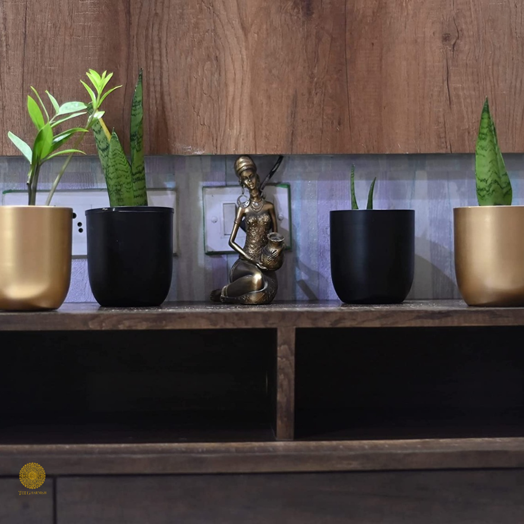 Table Top Metal Planter - The Gharnish - A Unit of Satkala Creations