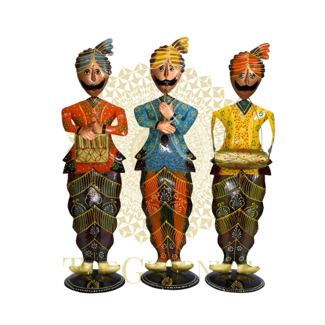 Punjabi Musician Set of 3 - The Gharnish - A Unit of Satkala Creations