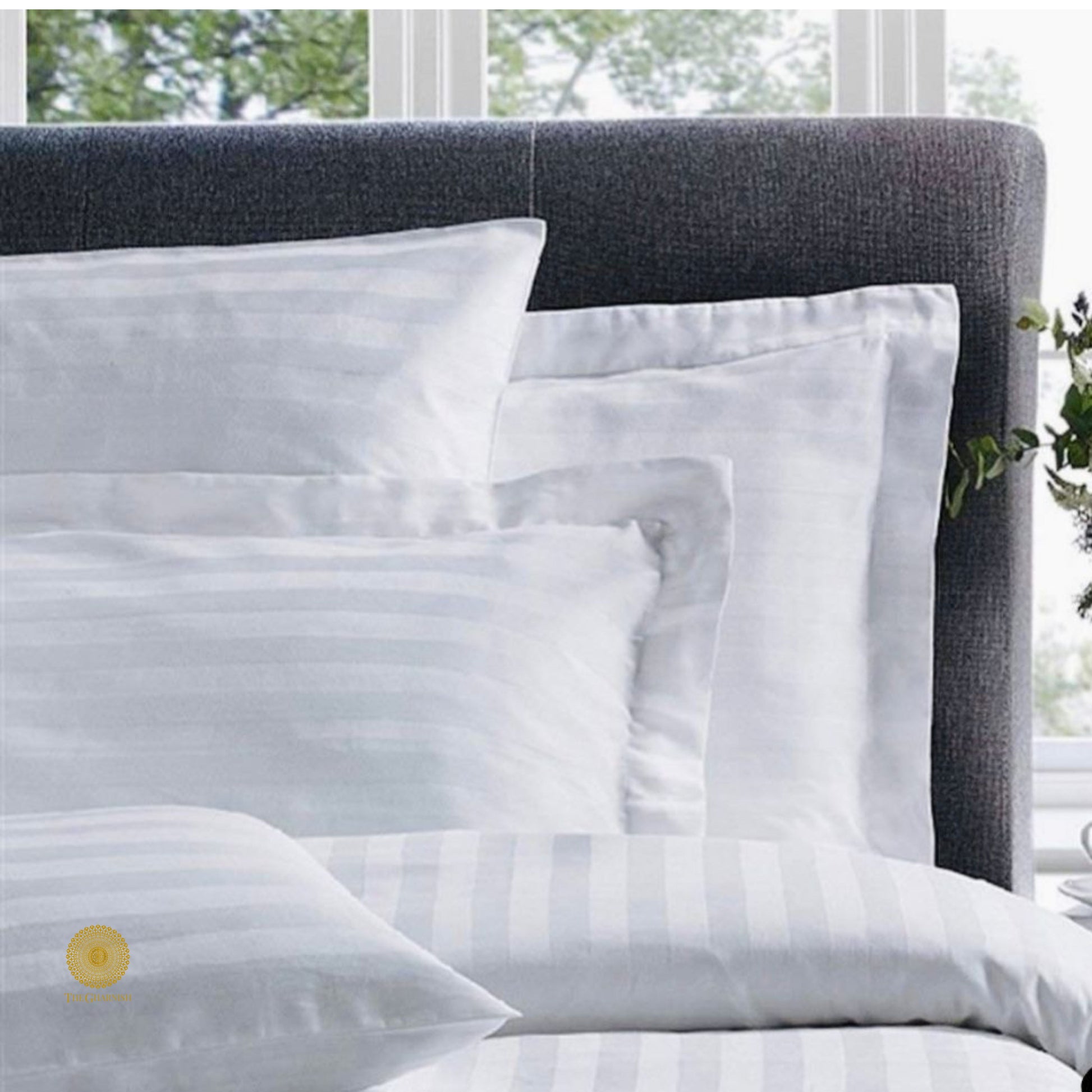 Satin Stripes Solid Comforter - The Gharnish - A Unit of Satkala Creations