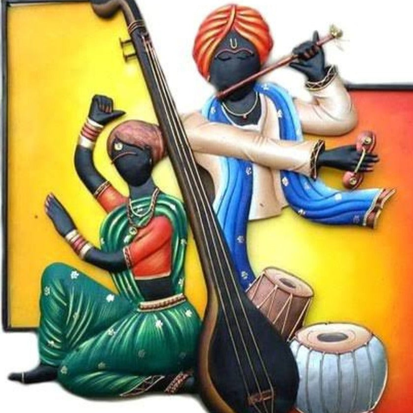 Indian Kala Rustic Wall Art - The Gharnish - A Unit of Satkala Creations