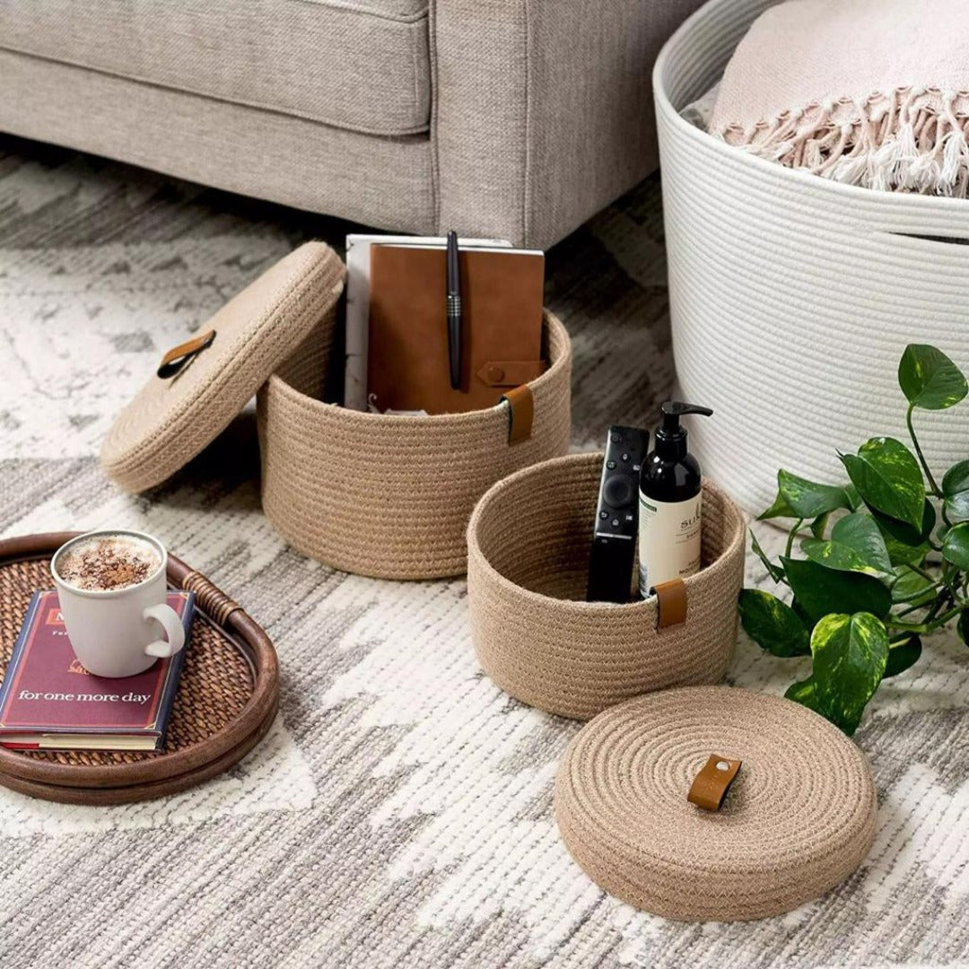 Snake Basket (Set of 2) - The Gharnish - A Unit of Satkala Creations