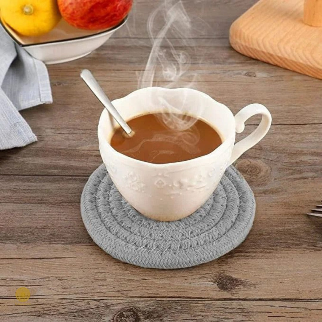 Set of 6 with Coaster Storage Stand - The Gharnish - A Unit of Satkala Creations