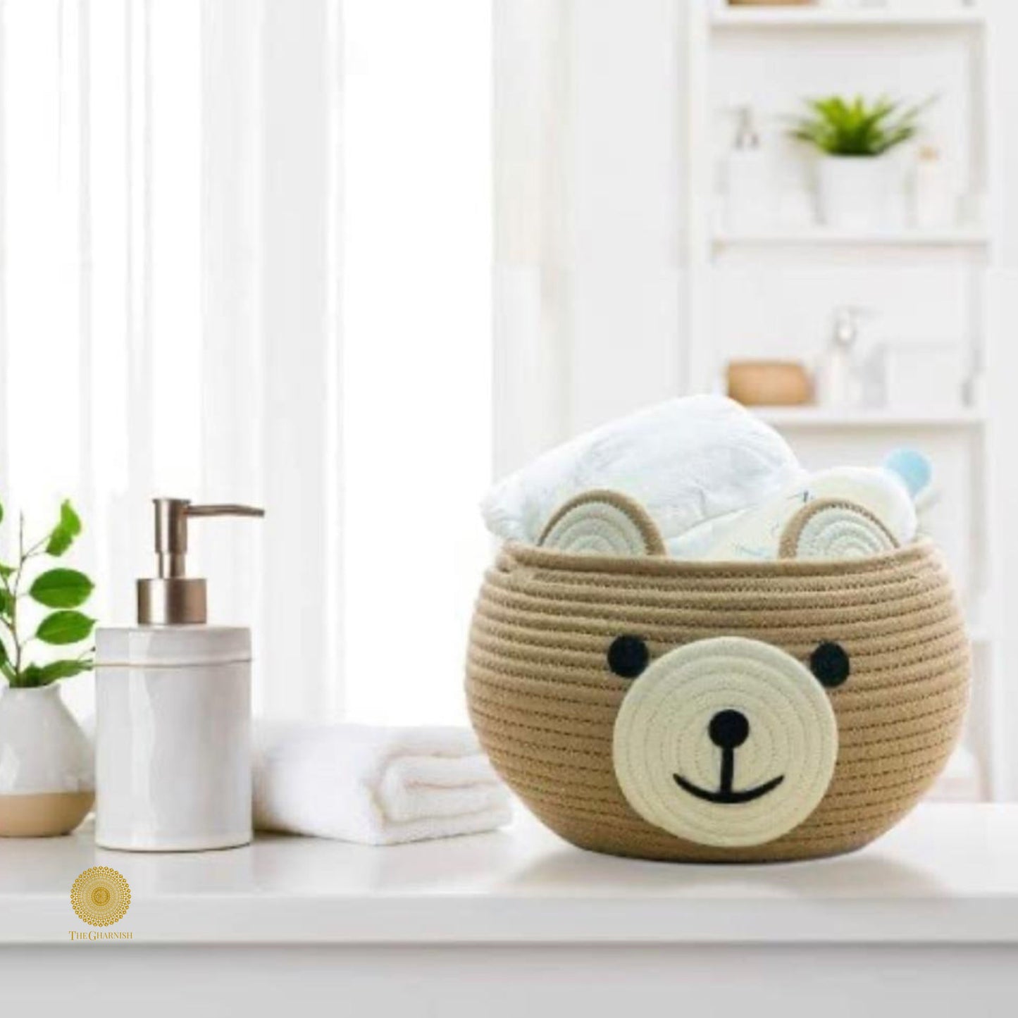 Rabbit Style Multipurpose Storage Basket - The Gharnish - A Unit of Satkala Creations