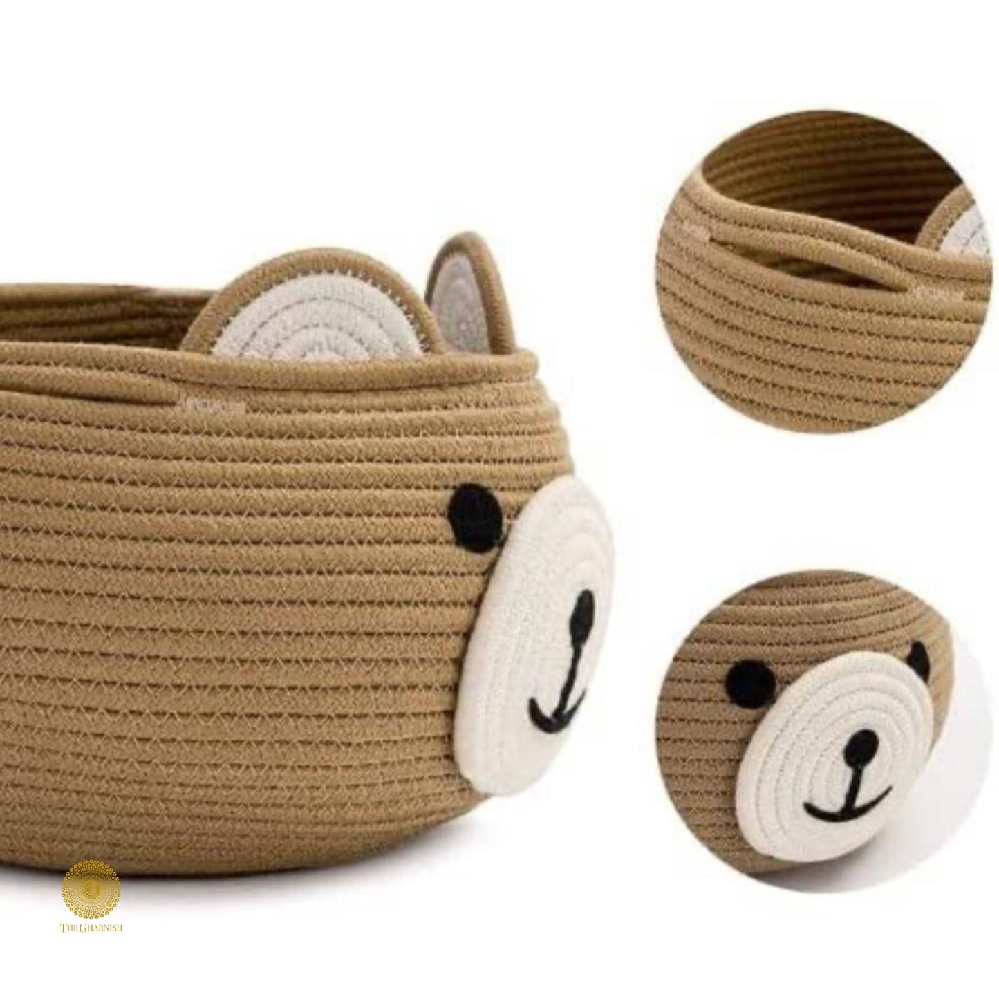 Rabbit Style Multipurpose Storage Basket - The Gharnish - A Unit of Satkala Creations