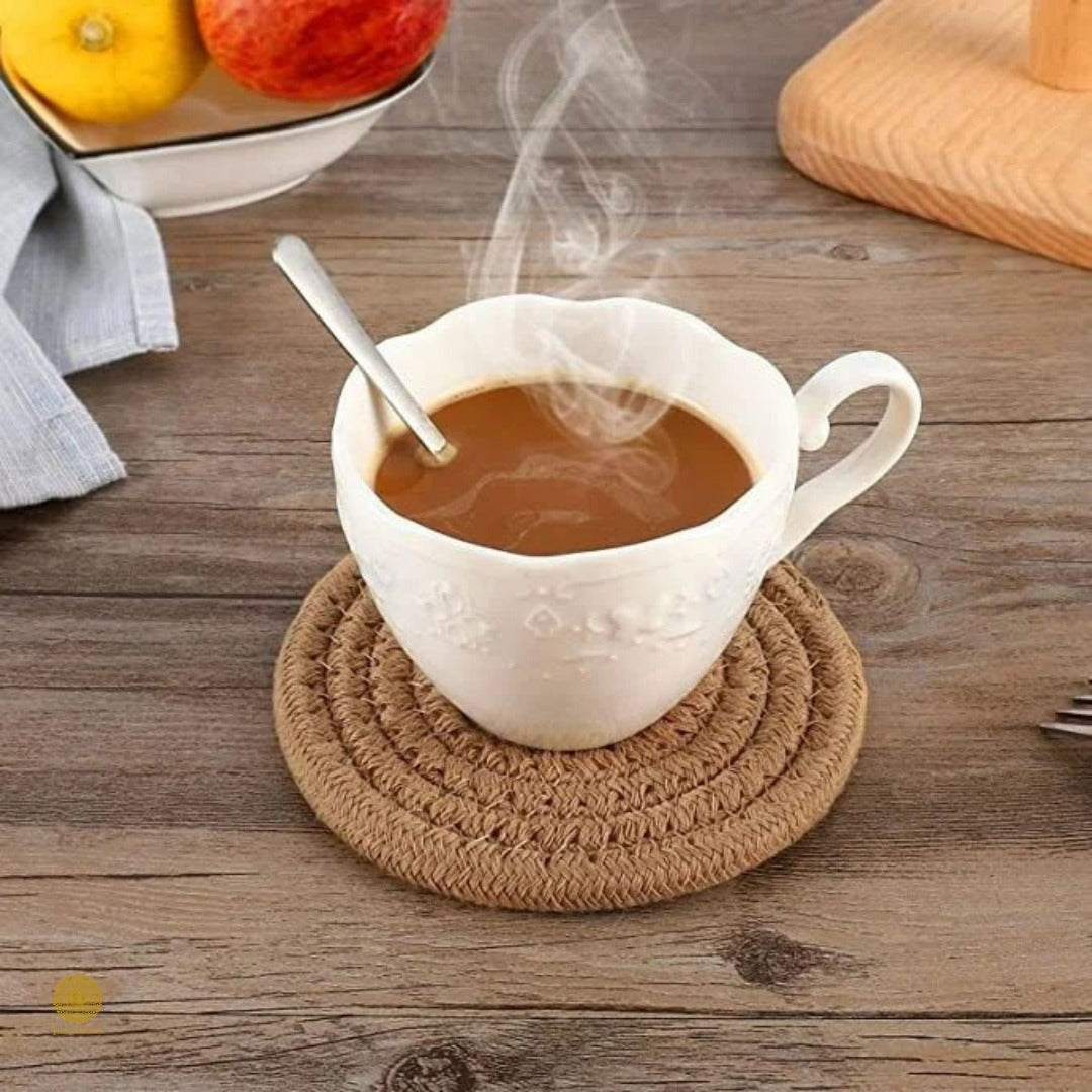 Set of 6 with Coaster Storage Stand - The Gharnish - A Unit of Satkala Creations