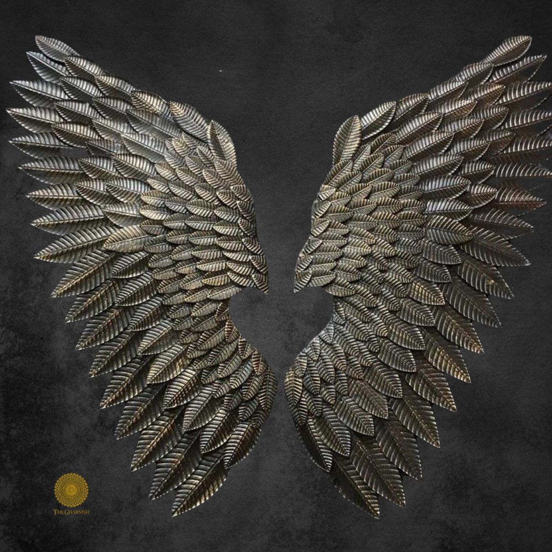 2 Metallic Wings (18 x 40 Inches) - The Gharnish - A Unit of Satkala Creations