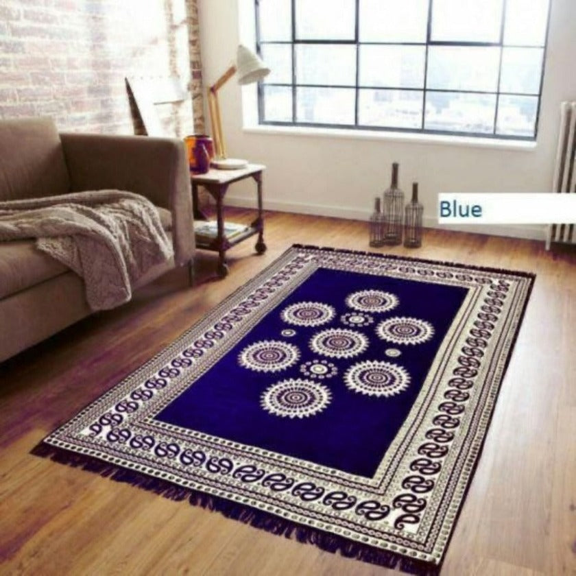 Chennile Panel Design Carpet - The Gharnish - A Unit of Satkala Creations