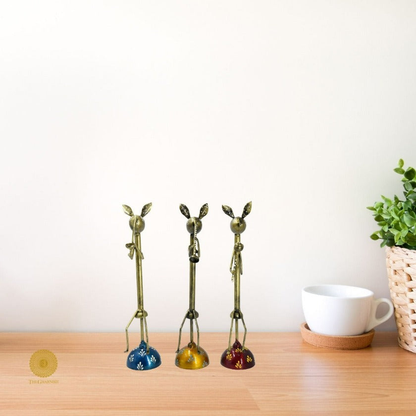 Antique Rabbit Musician Table Decor - The Gharnish - A Unit of Satkala Creations