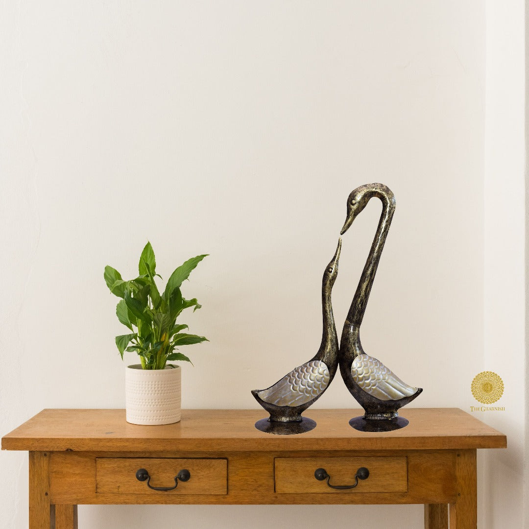 Magnus Pair of Antique Duck - The Gharnish - A Unit of Satkala Creations