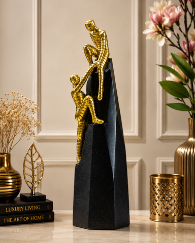 Mountain Climbing Figurine for Home Décor: A Symbol of Strength, Trust & Timeless Elegance