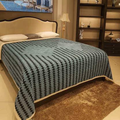 Luxury and Imported Herringbone Pattern Double Bed Ac Blanket - The Gharnish - A Unit of Satkala Creations
