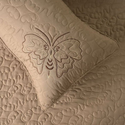 Queen Art Embroidery Bedcover Set of 3