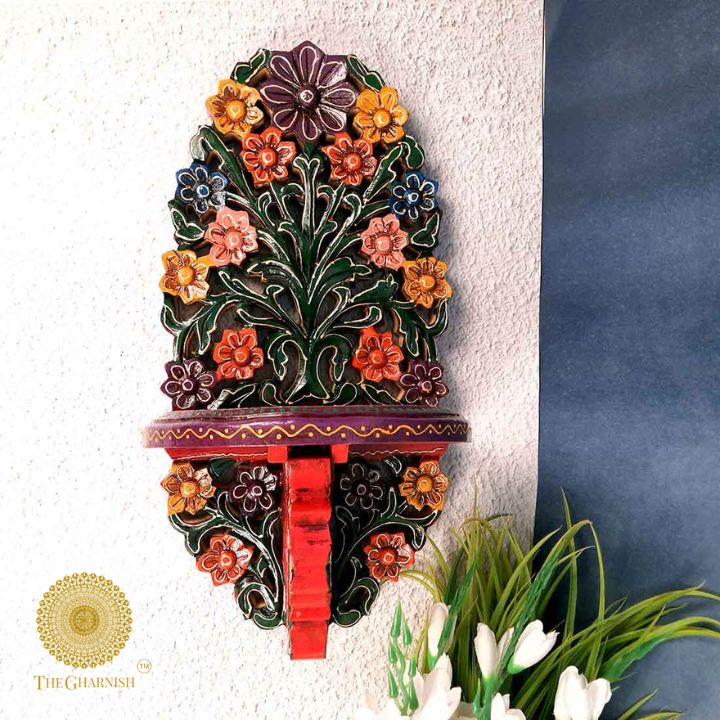 Wooden Wall Stand Hangings - The Gharnish - A Unit of Satkala Creations