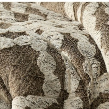 Rabbit Fur Embossed Winter Quilt - A Statement - The Gharnish - A Unit of Satkala Creations