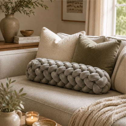 Modern Luxe Knot Bolster Cushion