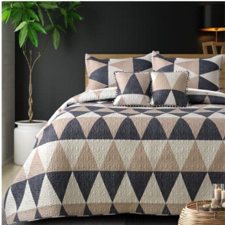 Premium & Imported 5 Pcs Quilted Bedcover Set - The Gharnish - A Unit of Satkala Creations