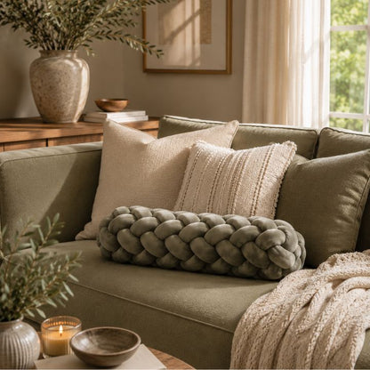 Modern Luxe Knot Bolster Cushion