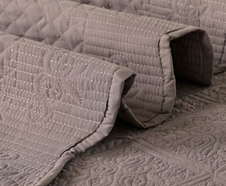 Serenity Quilted Bedspread Set – 3 Pcs | Luxe Comfort for Modern Living - The Gharnish - A Unit of Satkala Creations