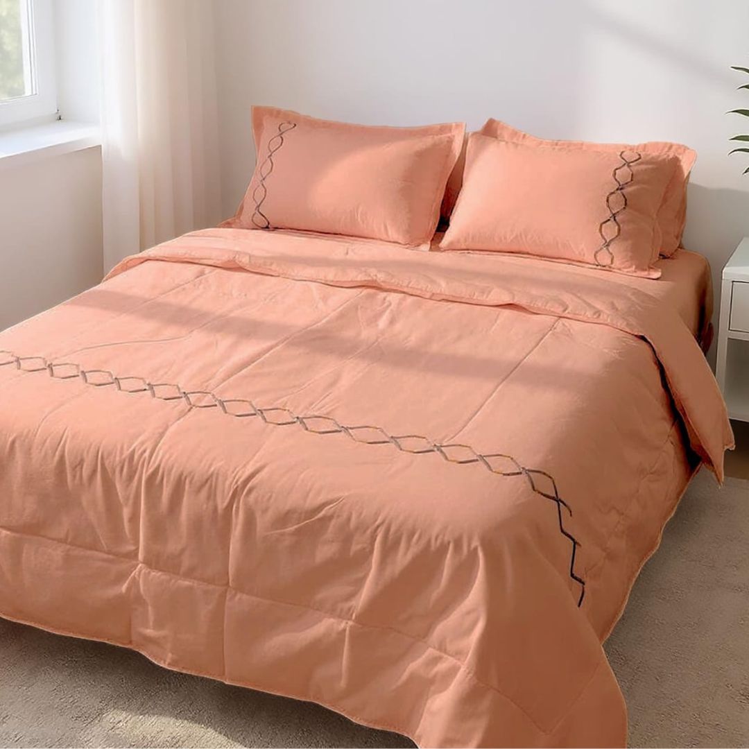 Elegant Soft Cotton Joint Free Imported Embroidery Series - The Gharnish - A Unit of Satkala Creations