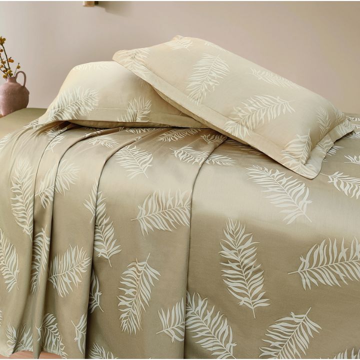 Egyptian Cotton 400 TC king size Bedsheet set of 3 - The Gharnish - A Unit of Satkala Creations