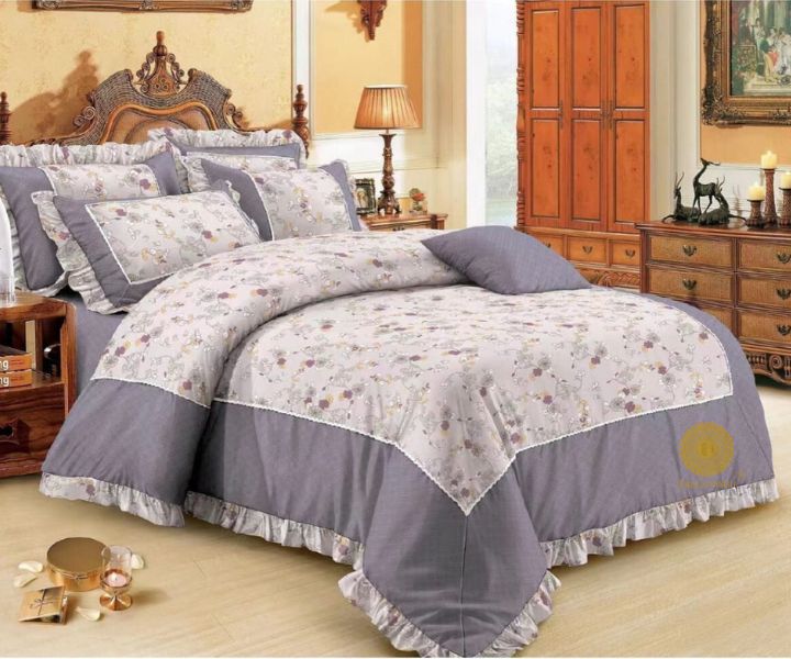 Lavida Reversible Supersoft 4 Pcs Comforter Set With Frill