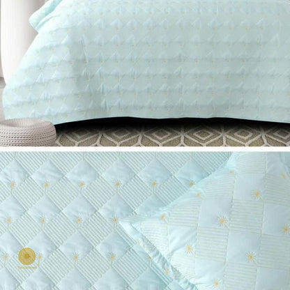 Coordinated Panel Pillow Concept Bedsheet - The Gharnish - A Unit of Satkala Creations