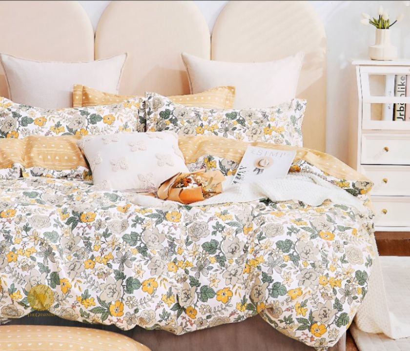 Calvin Lotus 4 Pcs Comforter Set