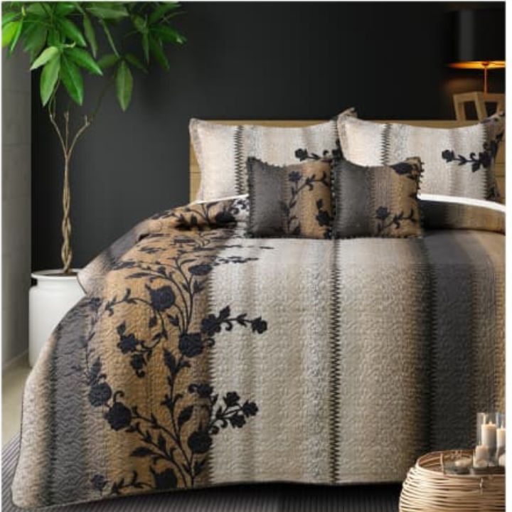 Premium & Imported 5 Pcs Quilted Bedcover Set - The Gharnish - A Unit of Satkala Creations